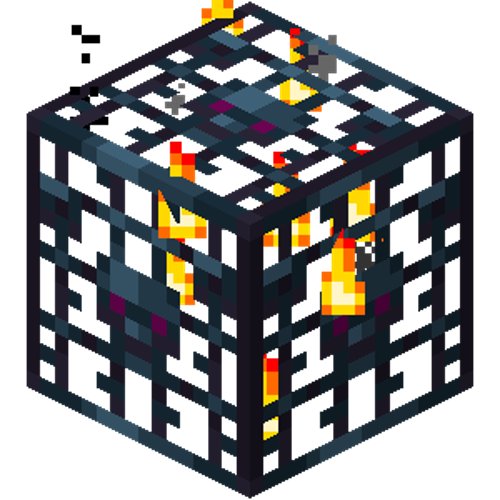 Image d'un spawner dans le jeu Minecraft