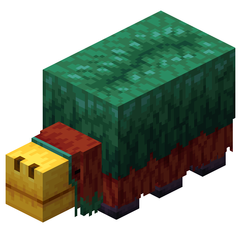 Image d'un Renifleur dans le jeu Minecraft