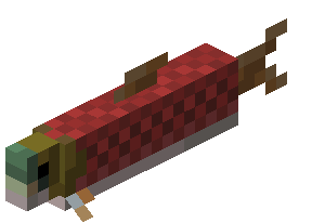 Image d'un saumon dans le jeu Minecraft